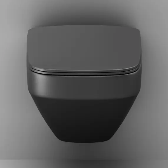 AM.PM Inspire V2.0 подвесной унитаз FlashClean с сиденьем микролифт, черн мат