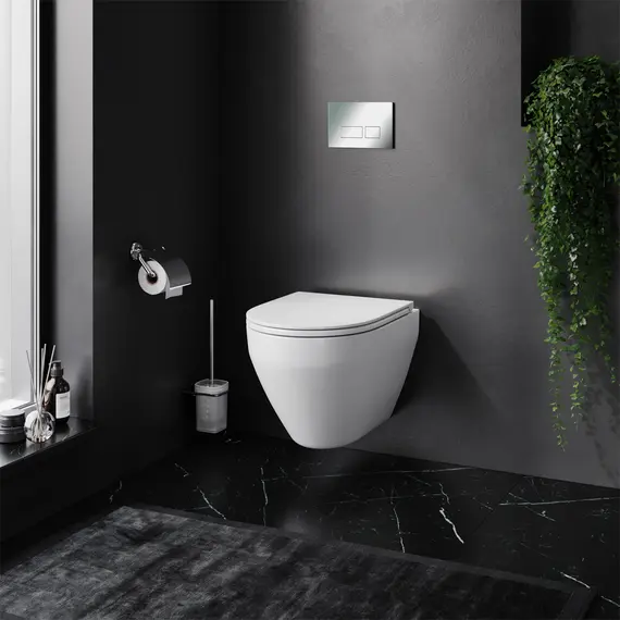 AM.PM Инсталл с клав Pro S глянц хром с подв унит Spirit V2.0 FlashClean с сид м/л