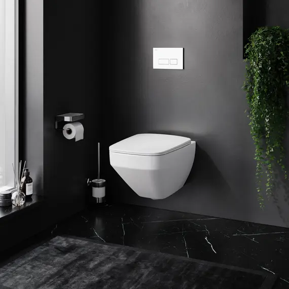 AM.PM Инсталл с клав Pro S белый с подв унит Inspire V2.0 FlashClean с сид м/л