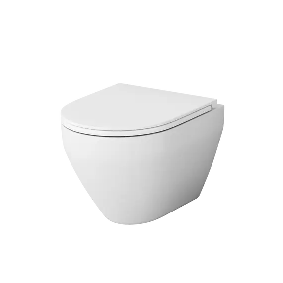 AM.PM Spirit V2.0 Унитаз подвесной  C701700WH безободковый c сиденьем микролифт 57WH, белый