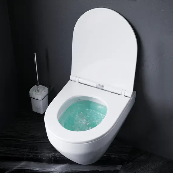 AM.PM Spirit V2.0 Унитаз подвесной  C701700WH безободковый c сиденьем микролифт 57WH, белый