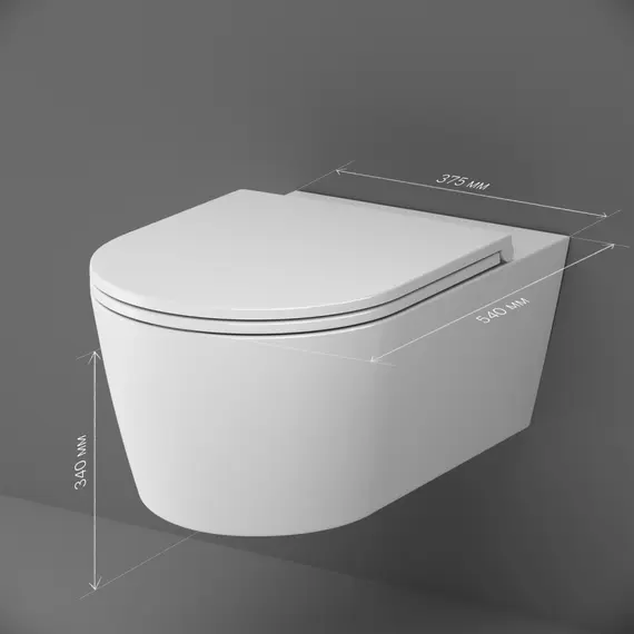 AM.PM Func подвесной унитаз 54 см FlashClean с сиденьем микролифт