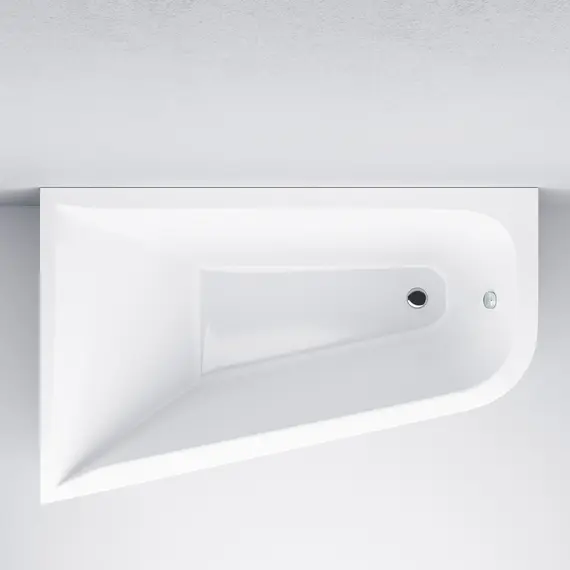 AM.PM Ванна акриловая spirit  ассиметричная 160x100, без слива/перелива, левая