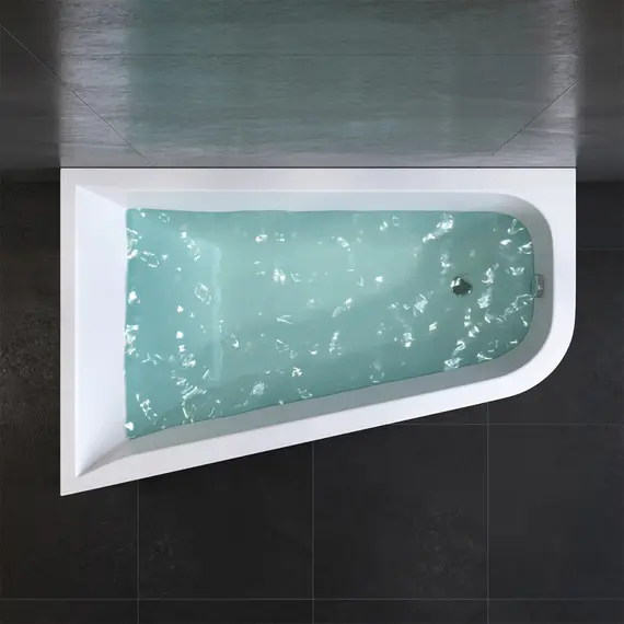 AM.PM Ванна акриловая spirit  ассиметричная 160x100, без слива/перелива, левая