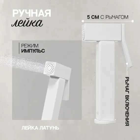 Душ гигиенический ACWEN 82216W белый матовый