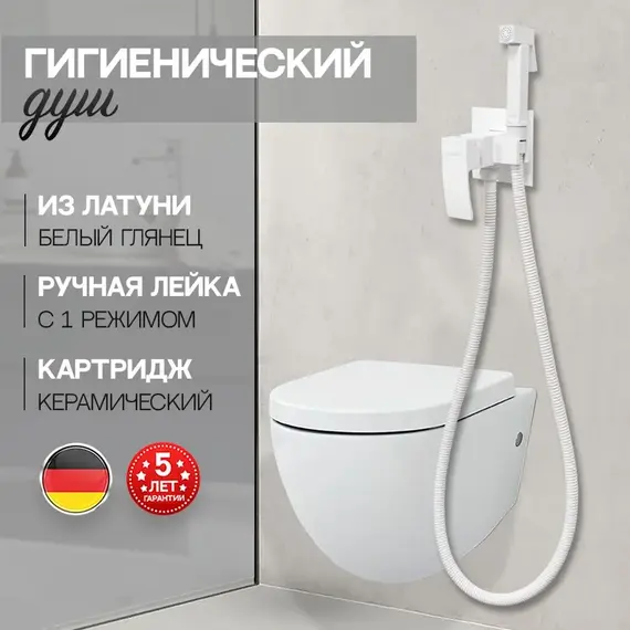 Душ гигиенический ACWEN 82216W белый матовый