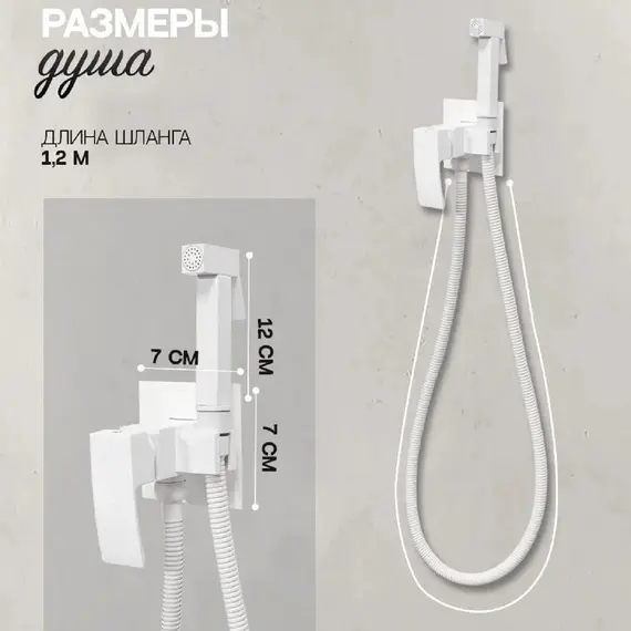 Душ гигиенический ACWEN 82216W белый матовый