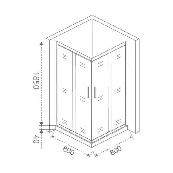 Душевой уголок Good Door LATTE CR-C-WE/-G-WE без поддона