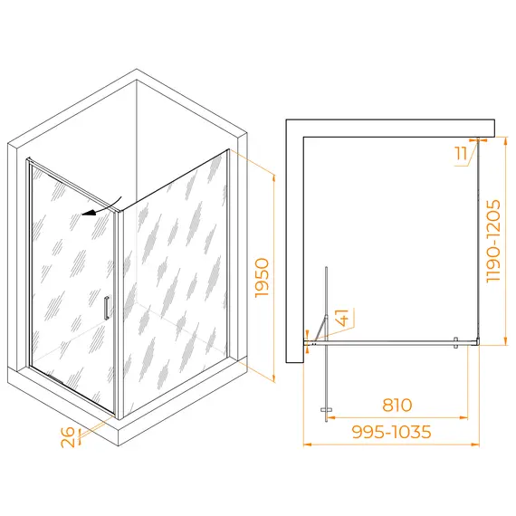 Душевой уголок RGW SV-145B