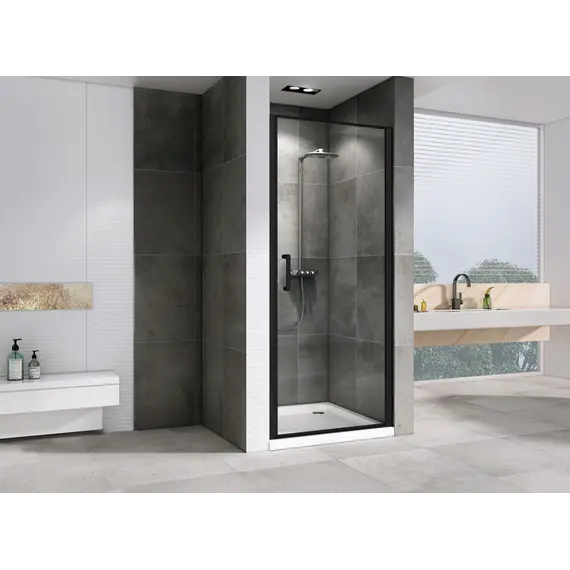 Душевая дверь ABBER Sonnenstrand прозрачное/черный