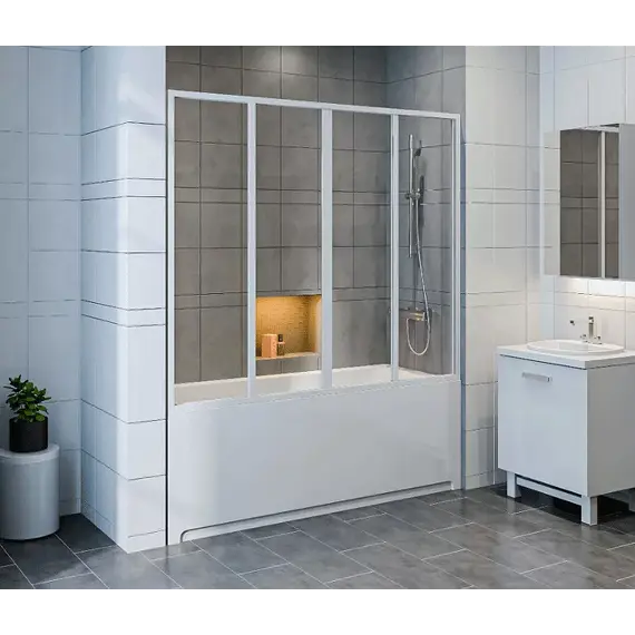 Шторка для ванны BAS Бриз/Верона/Ибица 150х145