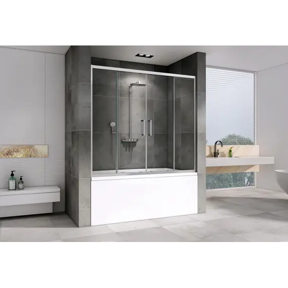 Шторка на ванну ABBER Schwarzer Diamant AG57150