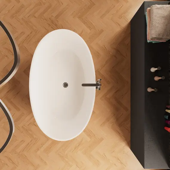 Ванна акриловая Frank F6139 отдельностоящая