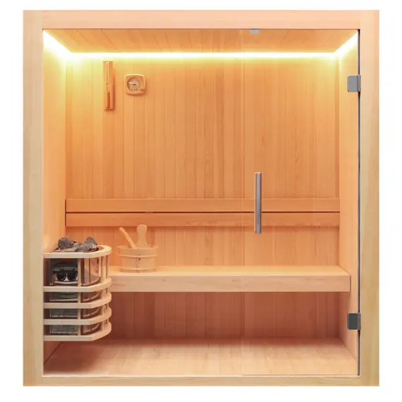 Финская сауна Frank 800 серия, 1 полка, липа/кедр