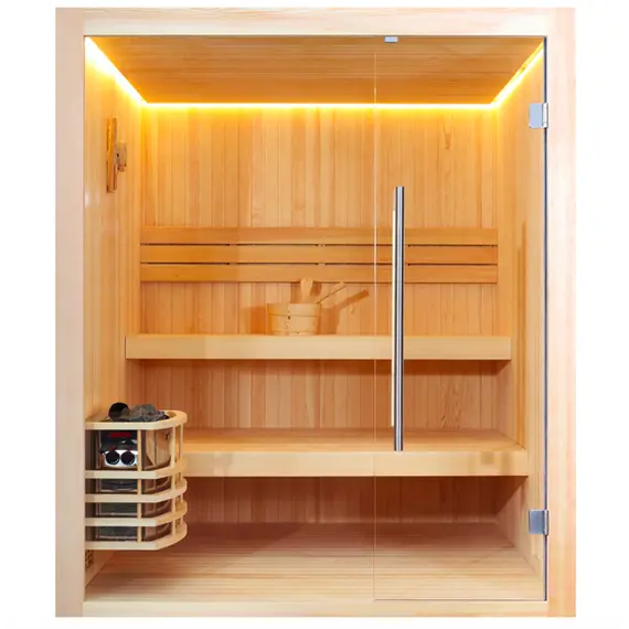 Финская сауна Frank 810 серия, 2 полки, кедр/липа