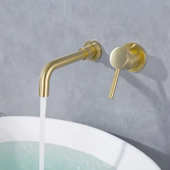 Смеситель для раковины скрытого монтажа ACWEN 6605C матовое золото