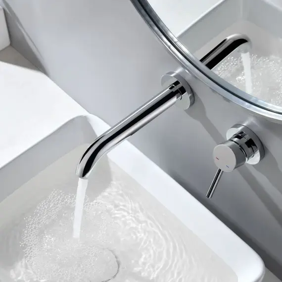 Смеситель для раковины скрытого монтажа ACWEN 6605A хром