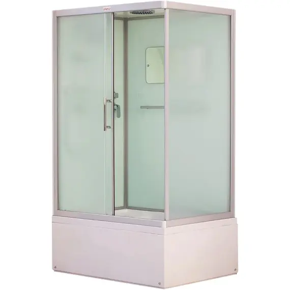 Душевая кабина ESBANO прямоугольная с крышей и высоким поддоном EST-129CKRB/ LR