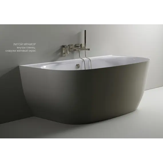 Ванна Astra-Form АТРИЯ 170х85 см пристеночная из литьевого мрамора