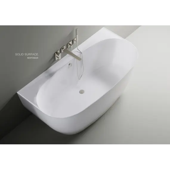 Ванна Astra-Form АТРИЯ 170х85 см пристеночная из литьевого мрамора