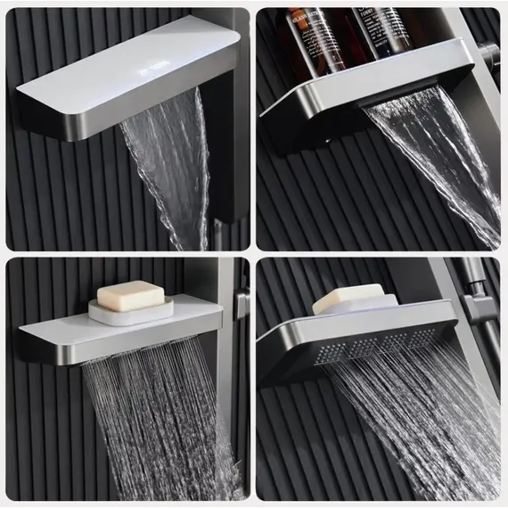 Душевая стойка ACWEN BN 28D графит