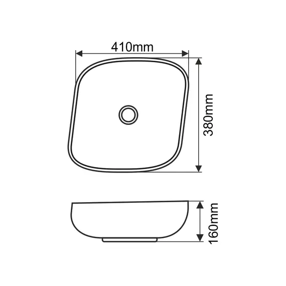 Раковина MELANA MLN-320329