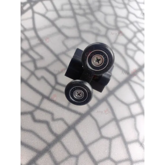 Душевой уголок AvaCan FB2 матовое с рисунком/черный