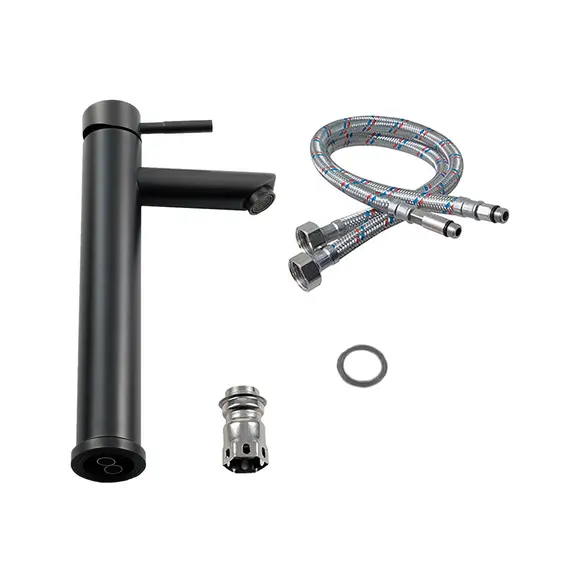 Смеситель д/ум MELANA-610102PVD-G Tondo нерж.сталь, однорычажный, золото