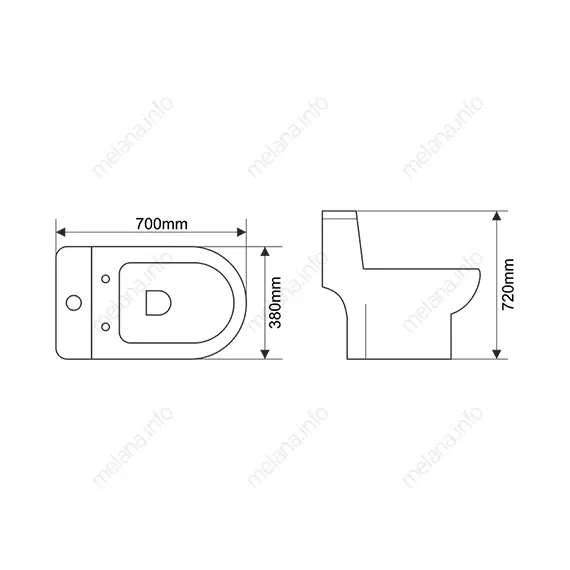 Унитаз-моноблок MELANA MLN-2013