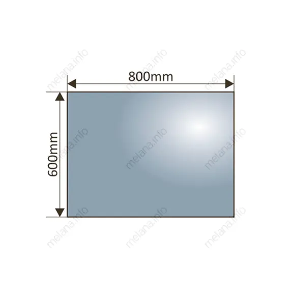 Зеркало с LED-подсветкой MELANA-8060 подогрев / часы / космет.зеркало (MLN-LED090)