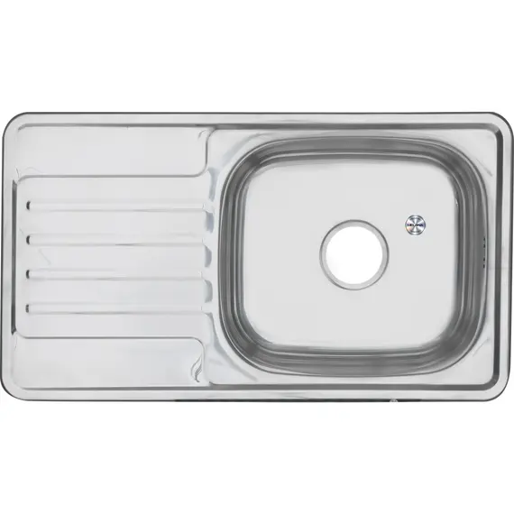 Мойка 7642 U MELANA 0,6/0,8/160 врезная  с сифоном