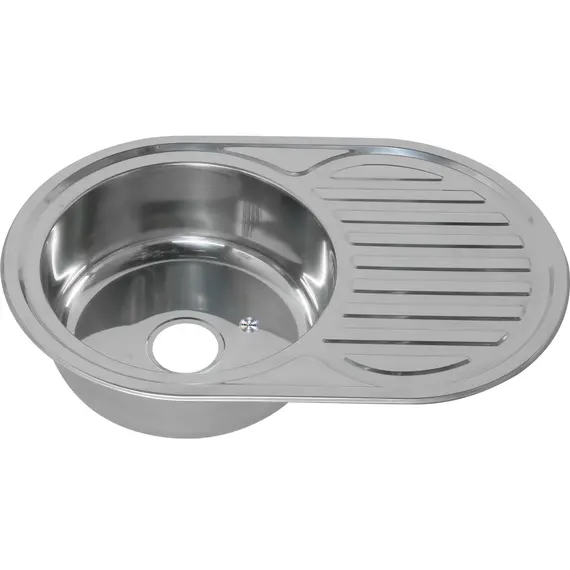 Мойка 7750 U MELANA 0,6/0,8/180 врезная  с сифоном