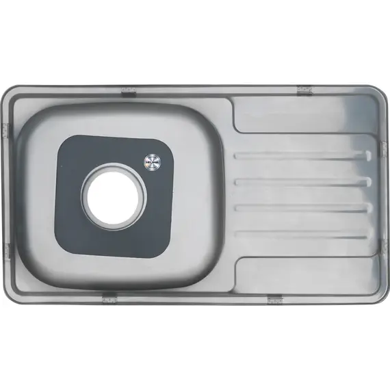 Мойка 7642 U MELANA 0,6/0,8/160 врезная  с сифоном