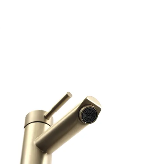 Смеситель д/ум MELANA-610102PVD-G Tondo нерж.сталь, однорычажный, золото