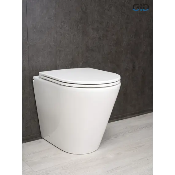 Приставной безободковый унитаз микролифт дюропласт Gid TRS-263