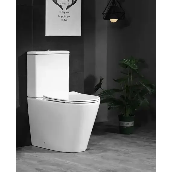 Унитаз Ceruttispa  SELLA GW CT9864 напольный безободковый белый