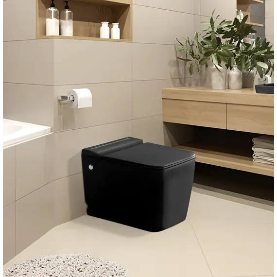 Унитаз Ceruttispa CT10197 MAIELLA Pulse MB приставной с функцией импульсного смыва, , безободковый