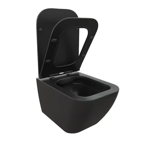 УнитазCeruttispa  MIMI Aria MB CT8920 подвесной безободковый черный матовый