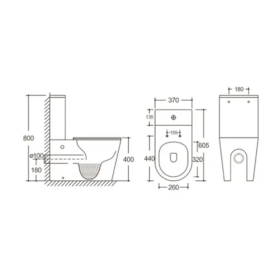Унитаз Ceruttispa  SELLA GW CT9864 напольный безободковый белый