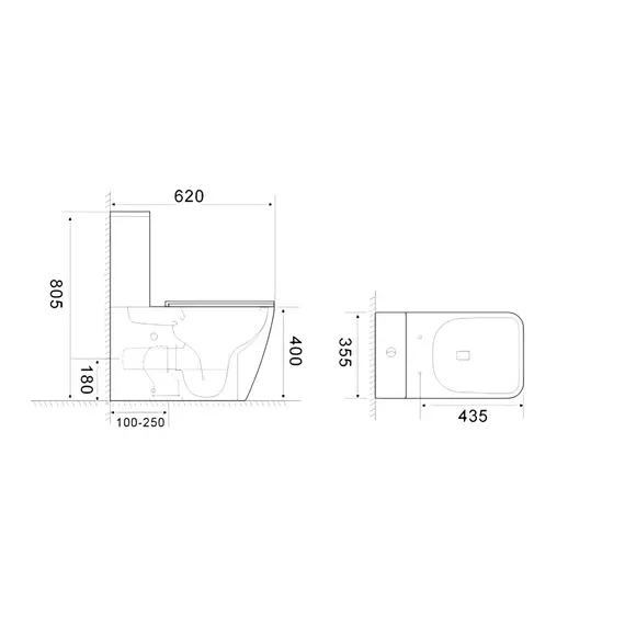 Унитаз Ceruttispa MANLIO Tornado CT10618  напольный безободковый