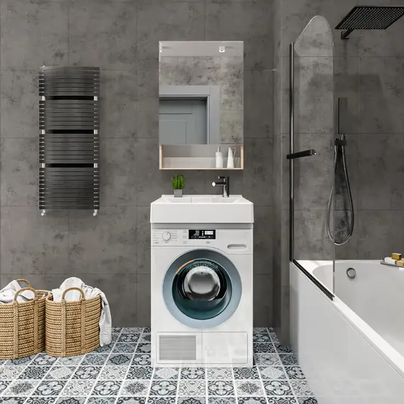 Раковина над стиральной машиной 1 Marka Laundry  60*60 см