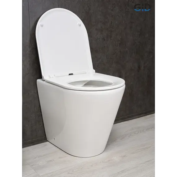 Приставной безободковый унитаз микролифт дюропласт Gid TRS-263