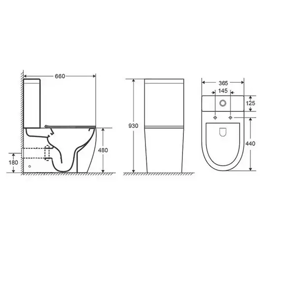 Унитаз Ceruttispa  CT8709 BELLA напольный безободковый высокий