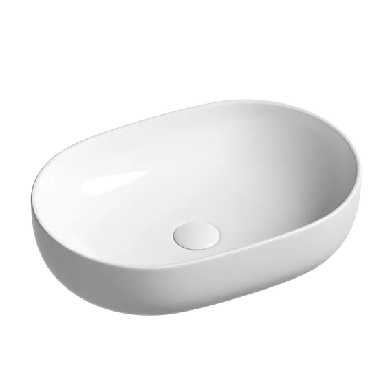 Умывальник чаша Ceramica Nova накладная овальная Element 600*415*135мм