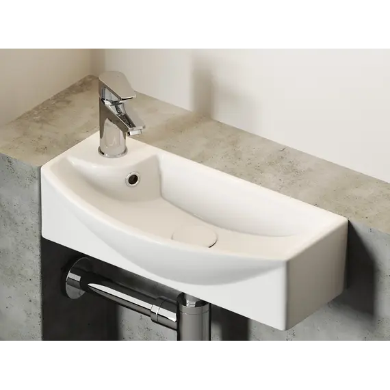 Умывальник Ceramica Nova подвесной прямоугольный с крепежом L/R Element 455*220*130мм