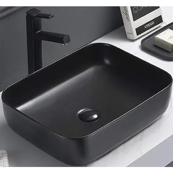 Раковина для ванной накладная прямоугольная CeramaLux 2105-1МВ