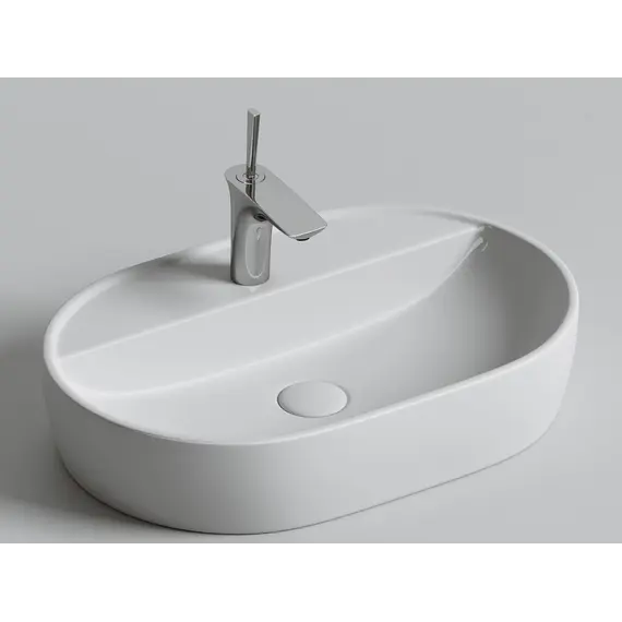 Умывальник Ceramica Nova накладной Element 600*400*125мм, с плоскостью под смеситель