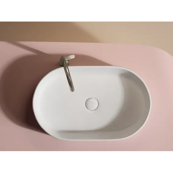 Умывальник чаша Ceramica Nova накладная овальная Element 608*385*122мм