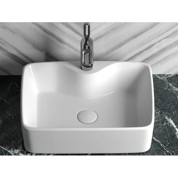 Умывальник чаша Ceramica Nova накладная прямоугольная Element 480*370*130мм