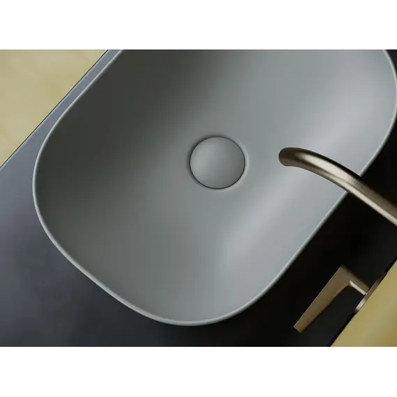 Умывальник чаша Ceramica Nova накладная прямоугольная (цвет Антрацит Матовый) Element 455*325*135мм